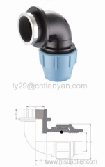 PP pipe compression fittings series(FEMALE ELBOW)