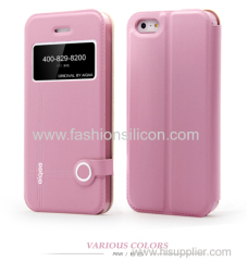 Lemon series fashion color PU case for Iphone5 S