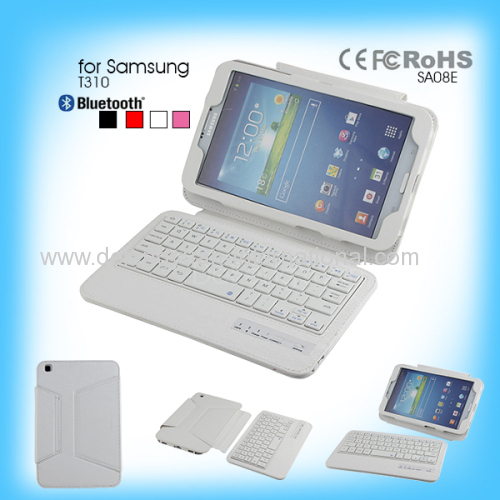 fold bluetooth keyboard for Samsung T310 keyboard leather case with slim keyboard usb