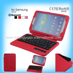 2014 Factory Supply Hot Sale Bluetooth Keyboard Case for Samsung T310