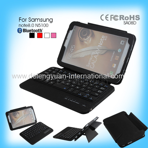 Detachable Bluetooth Folding Leather Case Keyboard for Samsung note8.0 N5100