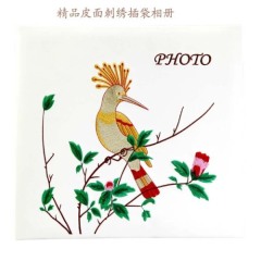 PU / leather /embroid cover insert type album