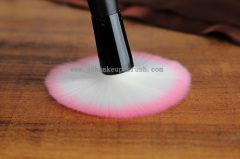 Pink synthetic makeup blush brush