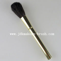 Gold metal handle makeup brushes