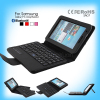 With detail images wireless bluetooth keyboard leather case for Samsung Tab2 P3100 6200