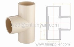 CPVC ASTM2846 standard water supply fittings(TEE)