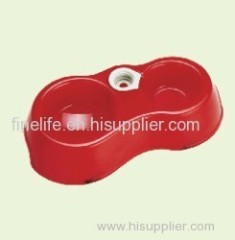 Hot selling plastic pet bowl suitable for water and food feeder