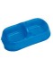 Plastic pet bowl with three color