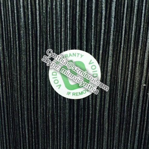 Custom Self Destructible Vinyl Tamper Proof Warranty sticker