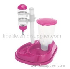 Plastic dog food bowl