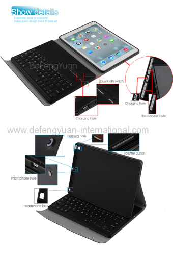 Ipad Air keyboard dock/mini bluetooth plastic keyboard/folding bluetooth keyboard