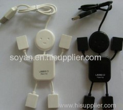 New Mini PC humanoid usb hub 2.0 High Speed 4 port usb charger Sharing Switch