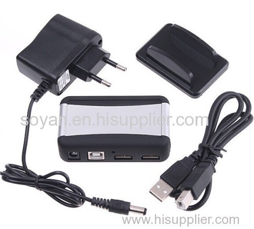 7-Port High-Speed USB 2.0 HUB Powered + AC Adapter Cable