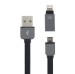 Two-in-one USB Portable Data Cable Charge Line