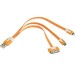Flat 3 in 1 Cable Sync Data Charger Cable