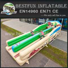 Inflatable bungee run for carnival games