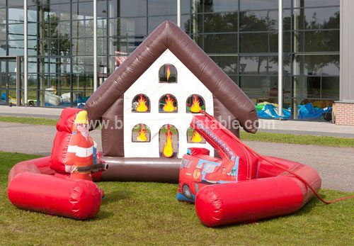 Fire Engine inflatable bouncy house