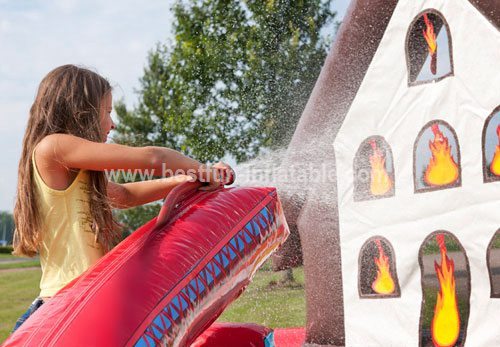 Fire Engine inflatable bouncy house