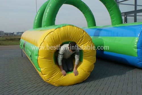 Inflatable crawl tunnel obstacle course