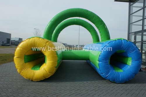 Inflatable crawl tunnel obstacle course