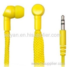 Shoe lace 3.5mm Waterproof Stereo In ear earphone