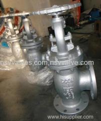 Angle type globe valve