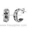 silver hoop earrings large hoop earrings