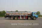 Heavy Duty Chemical Liquid Tank Truck Transport Gas / Diesel 24500L FAW 6x4