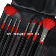 8pcs red makeup brushes