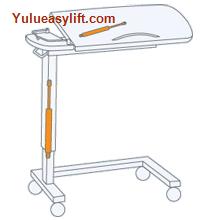 Hospital Over Bed Tables Gas Spring