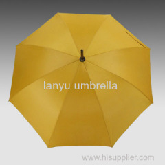 Automatic Open Straight Umbrellas Wooden Shaft and Handle UV Protect Function Promotional Use