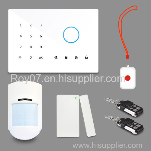 New Arrival Smart Touch GSM Alarm System For Home Protection Self-define Siren Alert Time