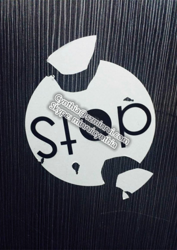 Custom Round Adhesive Destructible Vinyl Sticker