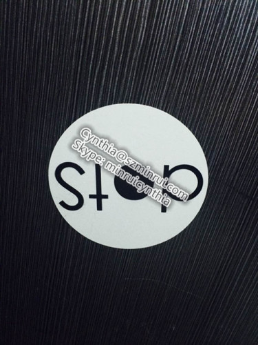 Custom Round Adhesive Destructible Vinyl Sticker