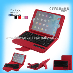 New list colorful case bluetooth keyboard leather case for Popular Ipad Mini 1 2