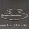 Super flash 14 karat gold gemstones chain necklace for women