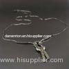Women's custom made 9k gold drop necklace with zircons inlaid