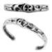 OEM / ODM custom made heavy rock 925 sterling silver punk bangle