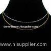 Competitive price OEM / ODM yellow gold plated plain chain necklace