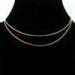 High quality guaranteeclassic and succinct gold plating plain chain necklace