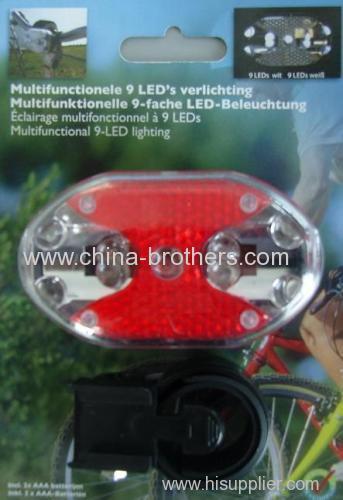 9 LED Red Bicycle Tail Light