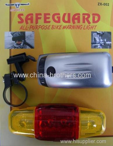 Hot Sale Bicycle Lamp Set With Yellow Head Taillight