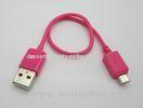 Camera Cell Phone USB Cables Micro USB To Micro USB Cable 0.2m Pink