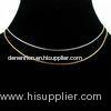 High quality guaranteewhited gold plated brass chain plain chain necklace