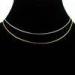 High quality guaranteewhited gold plated brass chain plain chain necklace