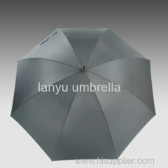 Straight Golf Umbrellas Customized Logos Aluminum Shaft Handle Windproof Fiber Frame Strong