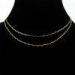 OEM / ODM custom design silver plated brass plain chain necklace