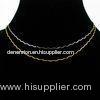 OEM / ODM custom design silver plated brass plain chain necklace