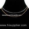 Succinct design thin interlocking brass link plain chain necklaces for unisex