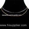 Women's chic and gererous white gold plated brass snake plain chain necklaces